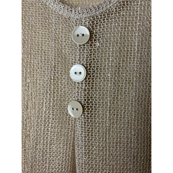 Simply Noelle‎ Tan Shimmer Net Beach Cover with Lace XXL - Picture 4 of 6